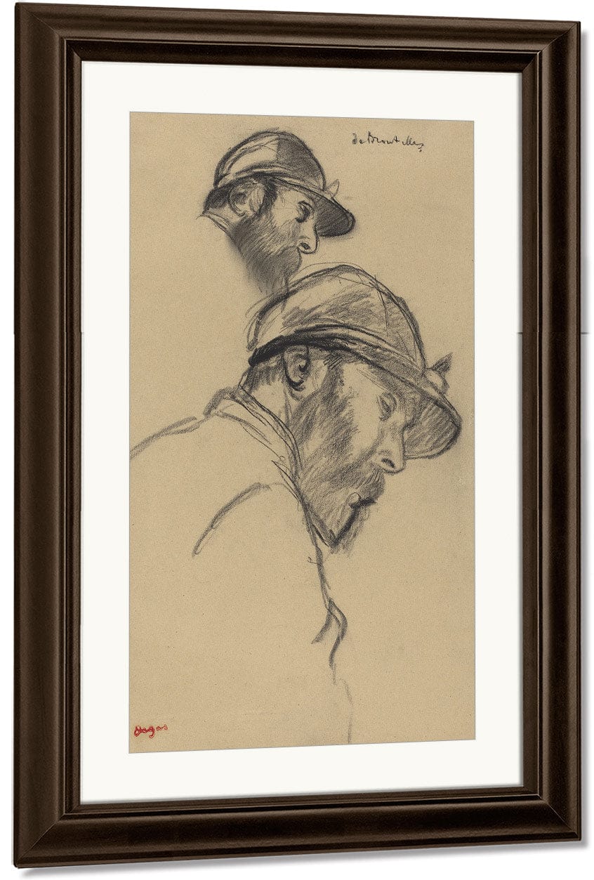 Study Of A Jockey (M. De Broutelles) By Edgar Degas Fine Art Print