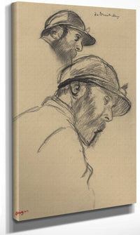 Study Of A Jockey (M. De Broutelles) By Edgar Degas Fine Art Print
