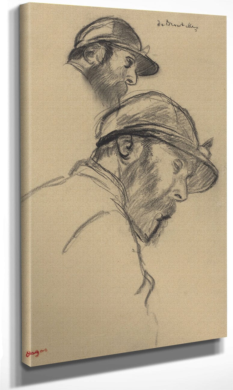 Study Of A Jockey (M. De Broutelles) By Edgar Degas Fine Art Print