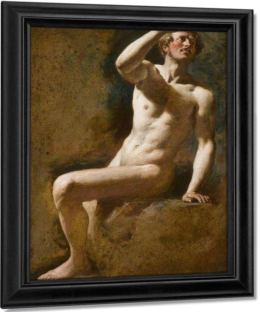 Study Of A Male Nude 3 By William Etty Fine Art Print