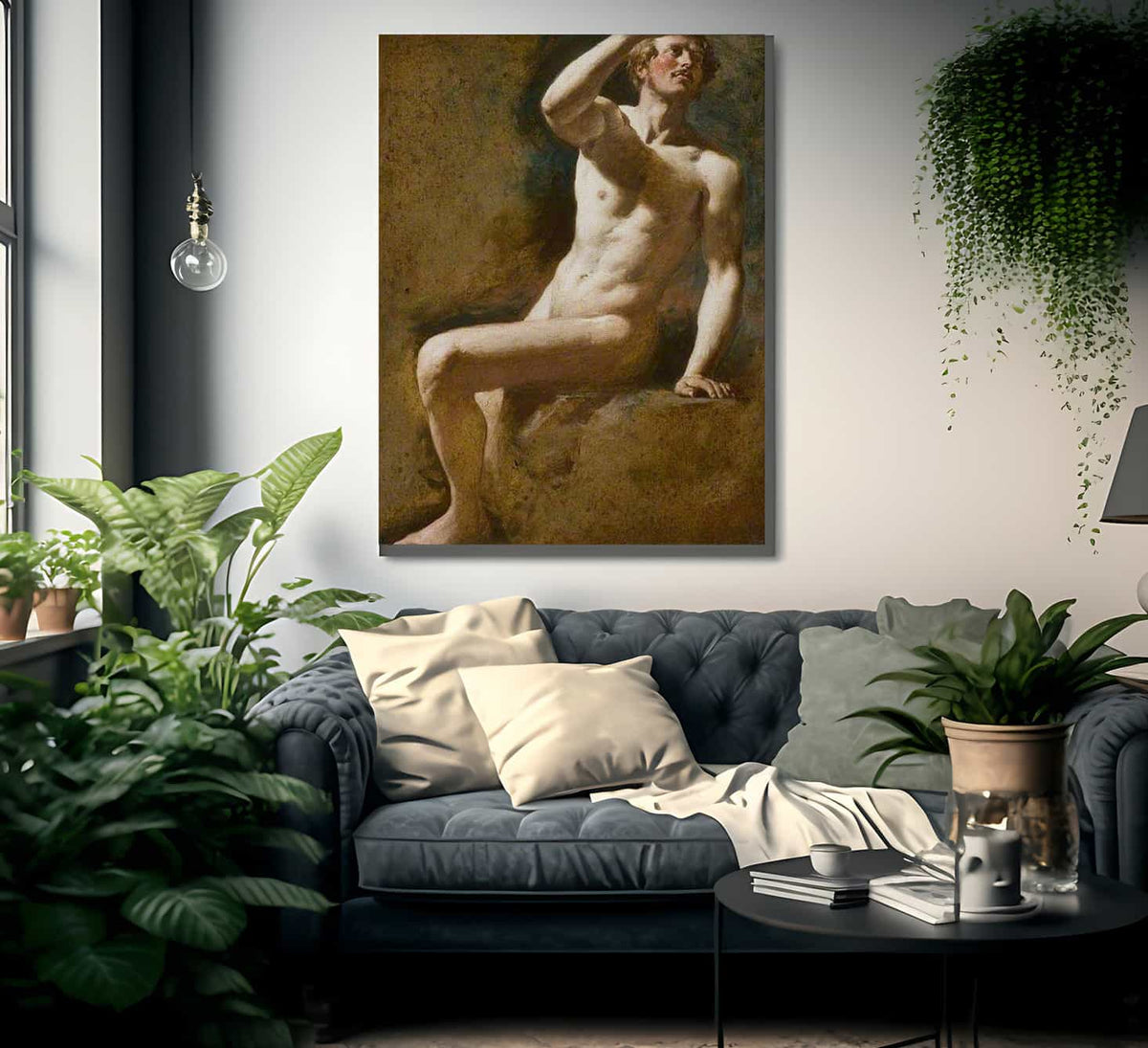 Study Of A Male Nude 3 By William Etty Fine Art Print