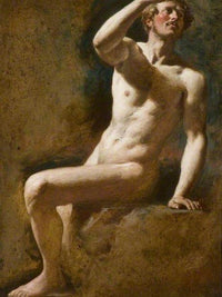 Study Of A Male Nude 3 By William Etty Fine Art Print