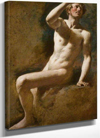 Study Of A Male Nude 3 By William Etty Fine Art Print