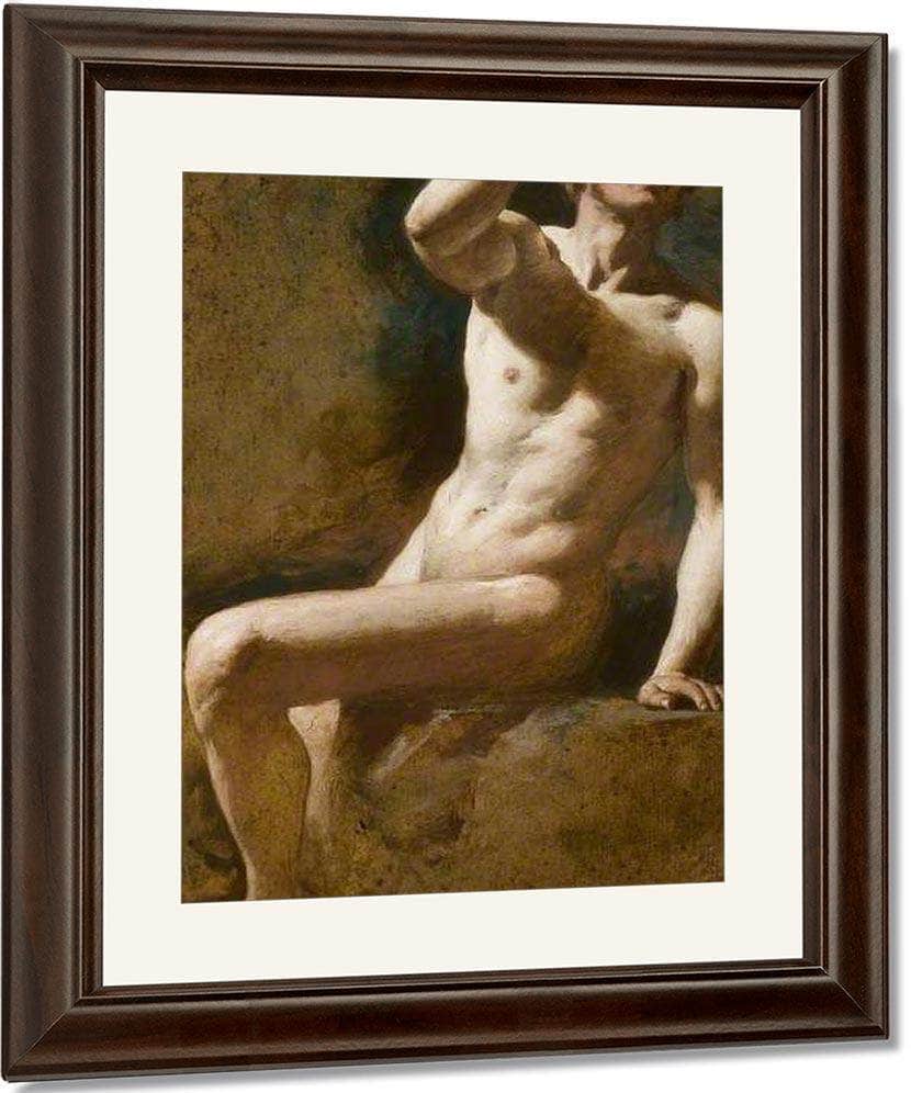 Study Of A Male Nude 3 By William Etty Fine Art Print