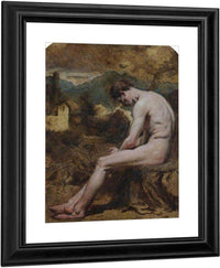 Study Of A Male Nude By William Etty Fine Art Print