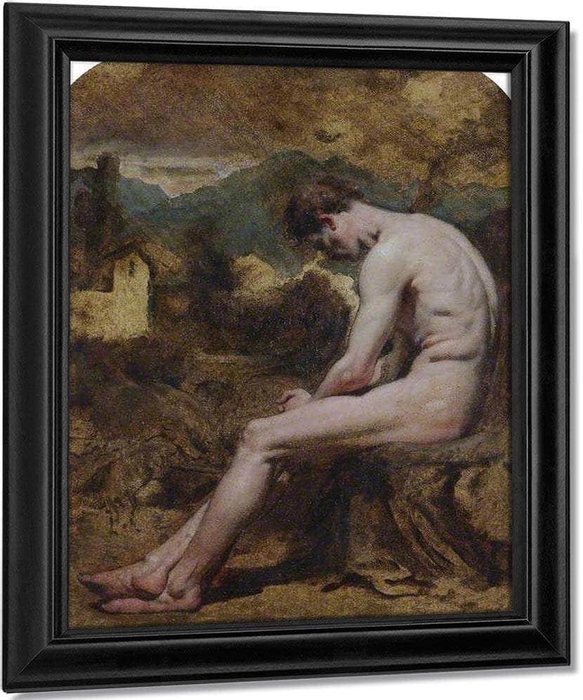 Study Of A Male Nude By William Etty Fine Art Print