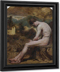 Study Of A Male Nude By William Etty Fine Art Print