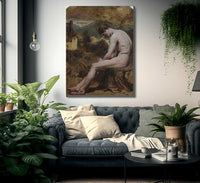 Study Of A Male Nude By William Etty Fine Art Print