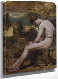 Study Of A Male Nude By William Etty Fine Art Print