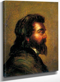 Study Of A Man's Head By William Etty Fine Art Print