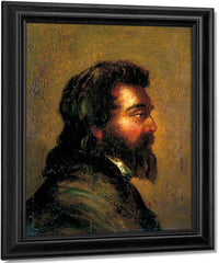 Study Of A Man's Head By William Etty Fine Art Print