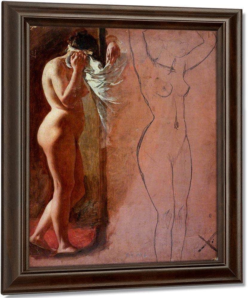 Study Of A Nude Female Figure By William Etty Fine Art Print