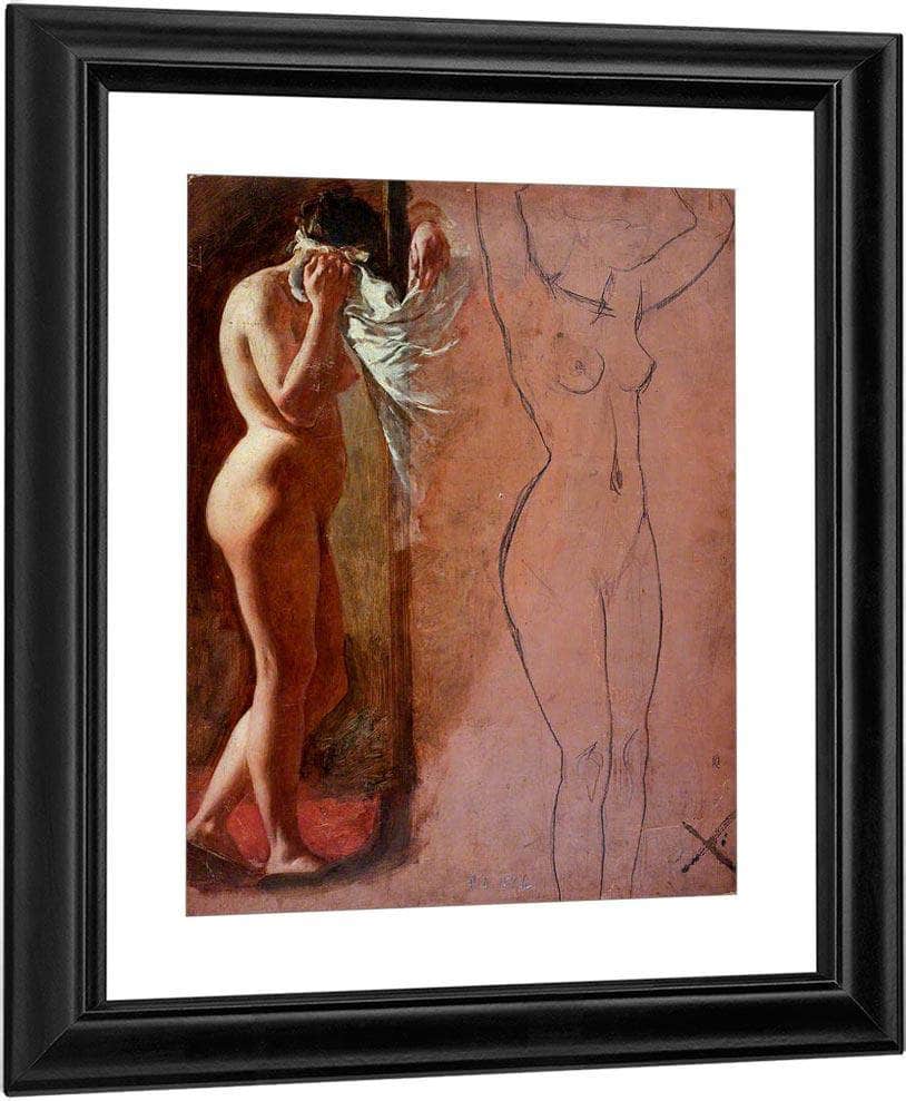 Study Of A Nude Female Figure By William Etty Fine Art Print