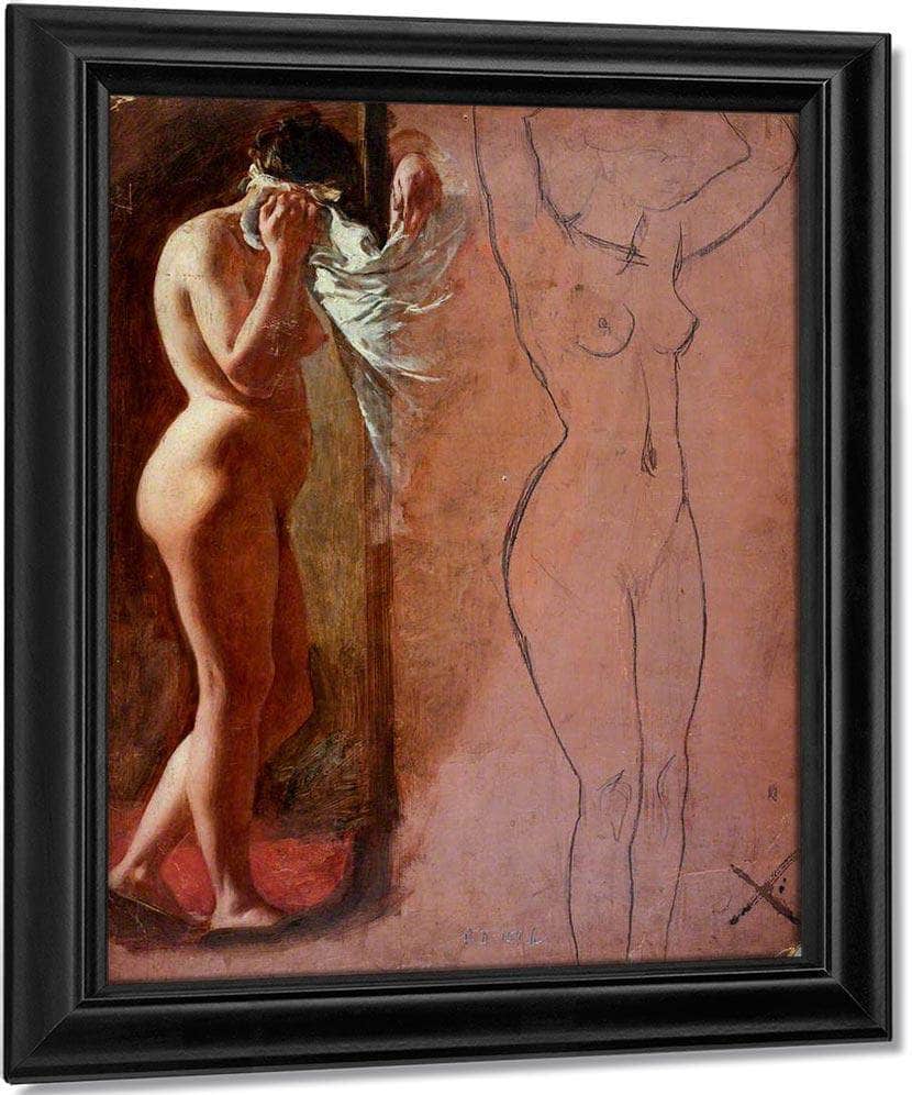 Study Of A Nude Female Figure By William Etty Fine Art Print