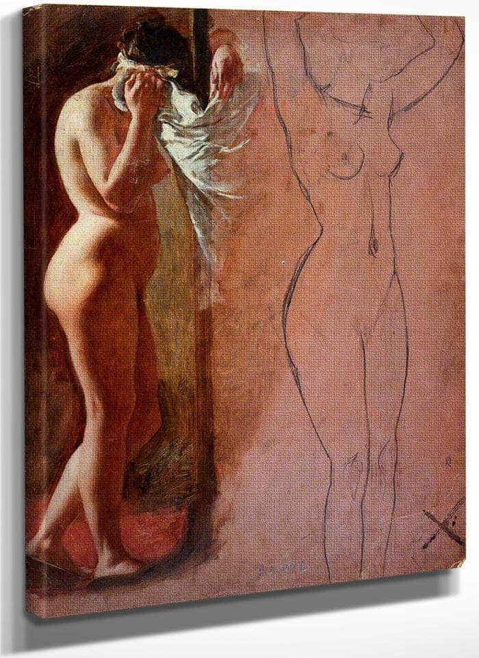 Study Of A Nude Female Figure By William Etty Fine Art Print