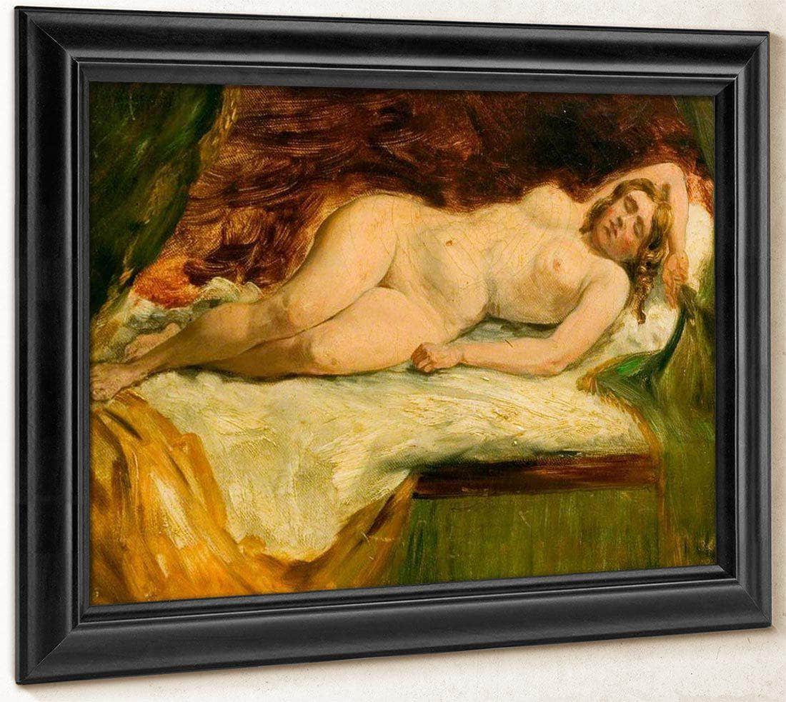 Study Of A Nude Female Sleeping By William Etty Fine Art Print