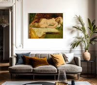 Study Of A Nude Female Sleeping By William Etty Fine Art Print