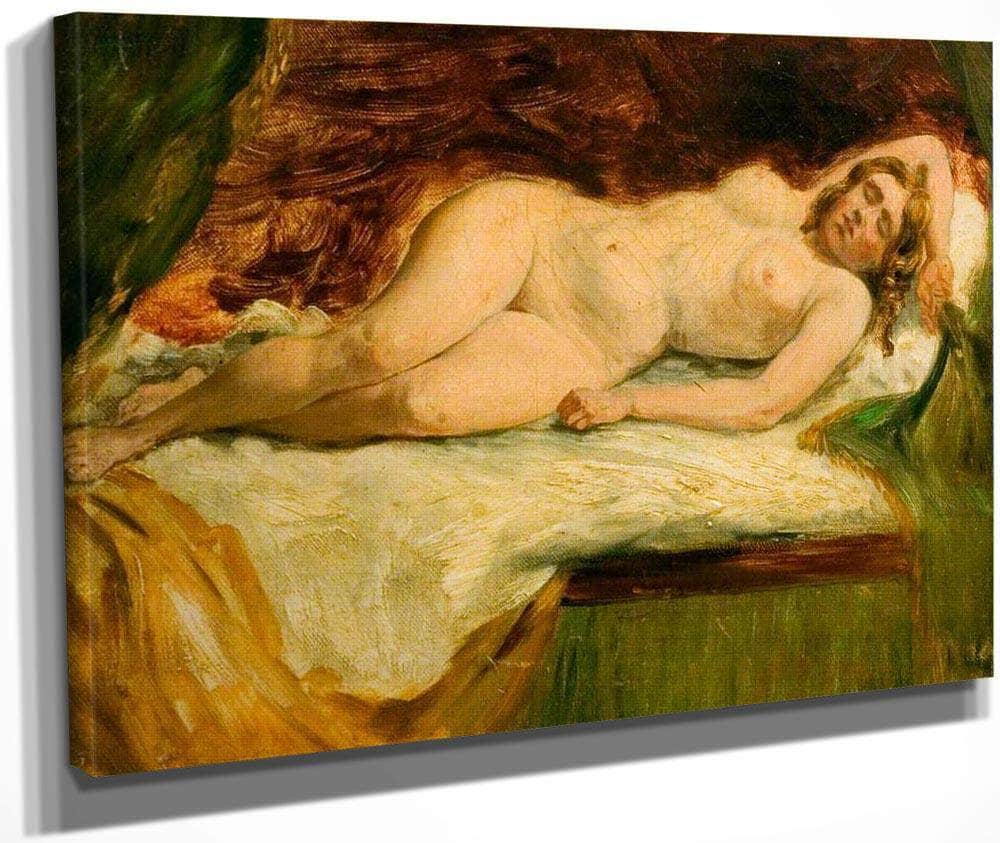 Study Of A Nude Female Sleeping By William Etty Fine Art Print