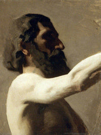 Study Of A Nude Man By  Thomas Eakins Fine Art Print