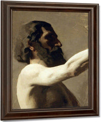 Study Of A Nude Man By  Thomas Eakins Fine Art Print