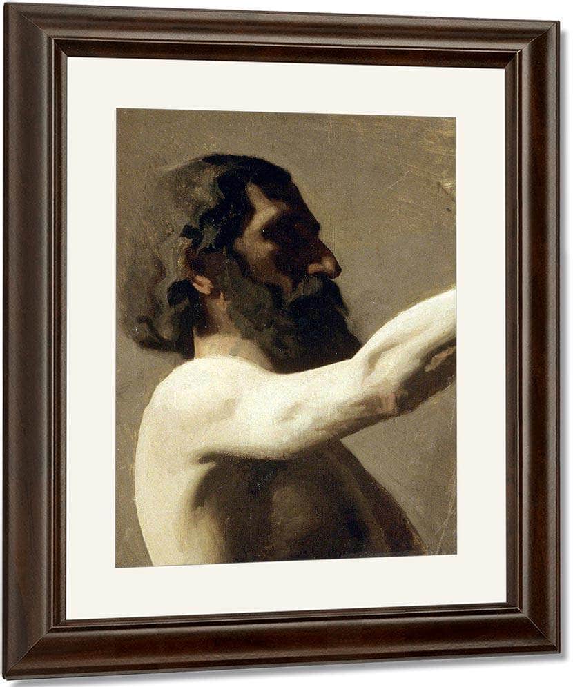 Study Of A Nude Man By  Thomas Eakins Fine Art Print