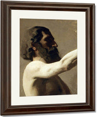 Study Of A Nude Man By  Thomas Eakins Fine Art Print