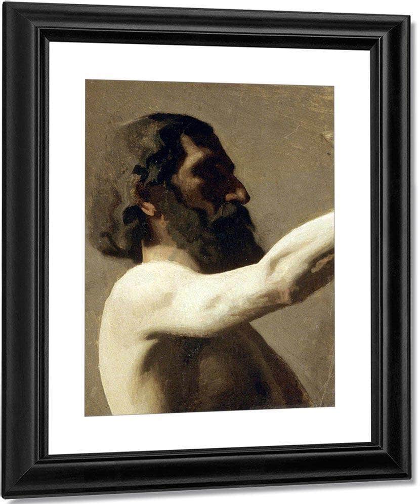 Study Of A Nude Man By  Thomas Eakins Fine Art Print