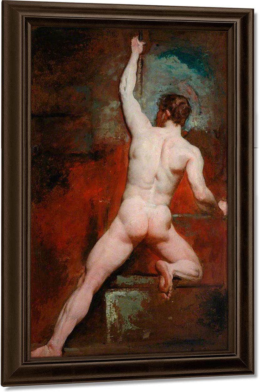 Study Of A Nude Man By William Etty Fine Art Print