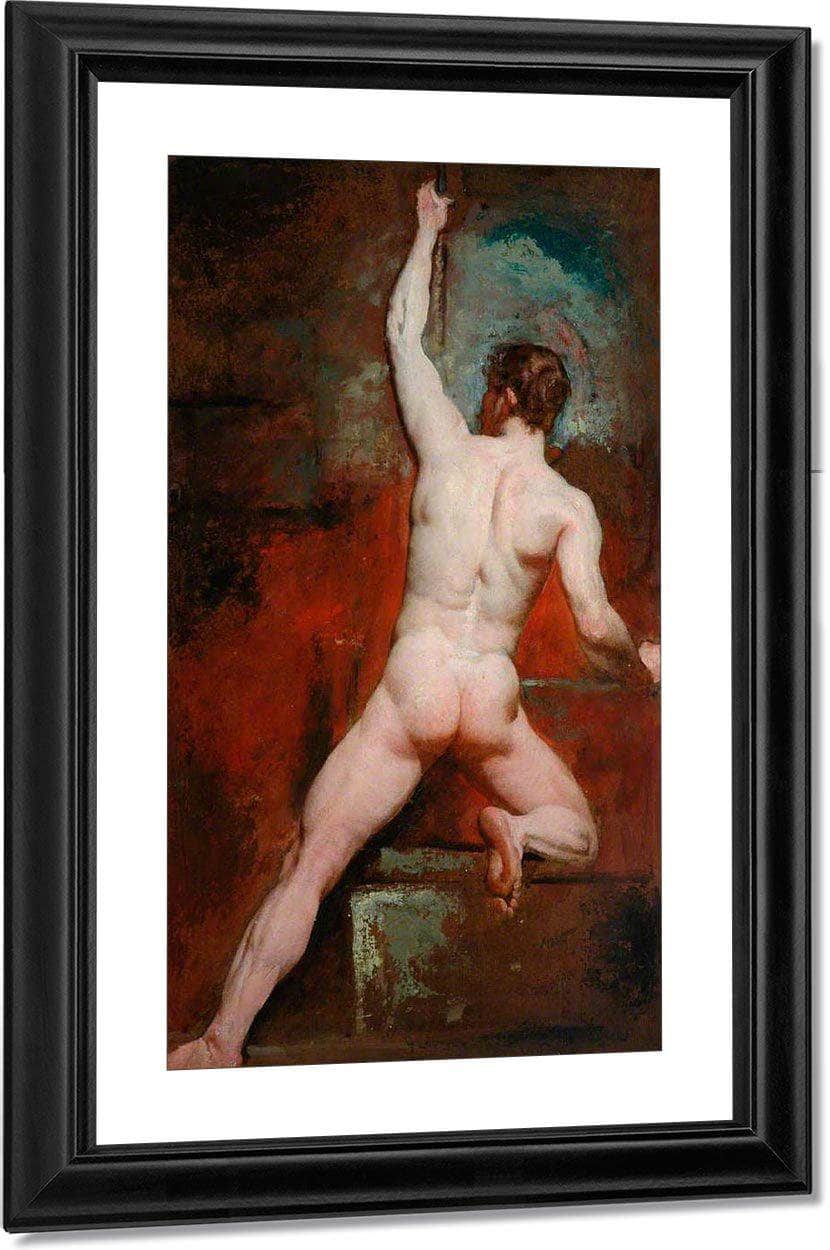 Study Of A Nude Man By William Etty Fine Art Print