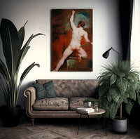 Study Of A Nude Man By William Etty Fine Art Print