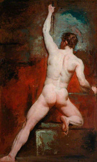 Study Of A Nude Man By William Etty Fine Art Print