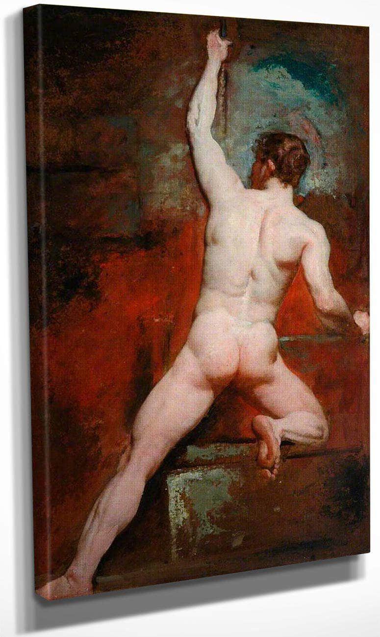 Study Of A Nude Man By William Etty Fine Art Print
