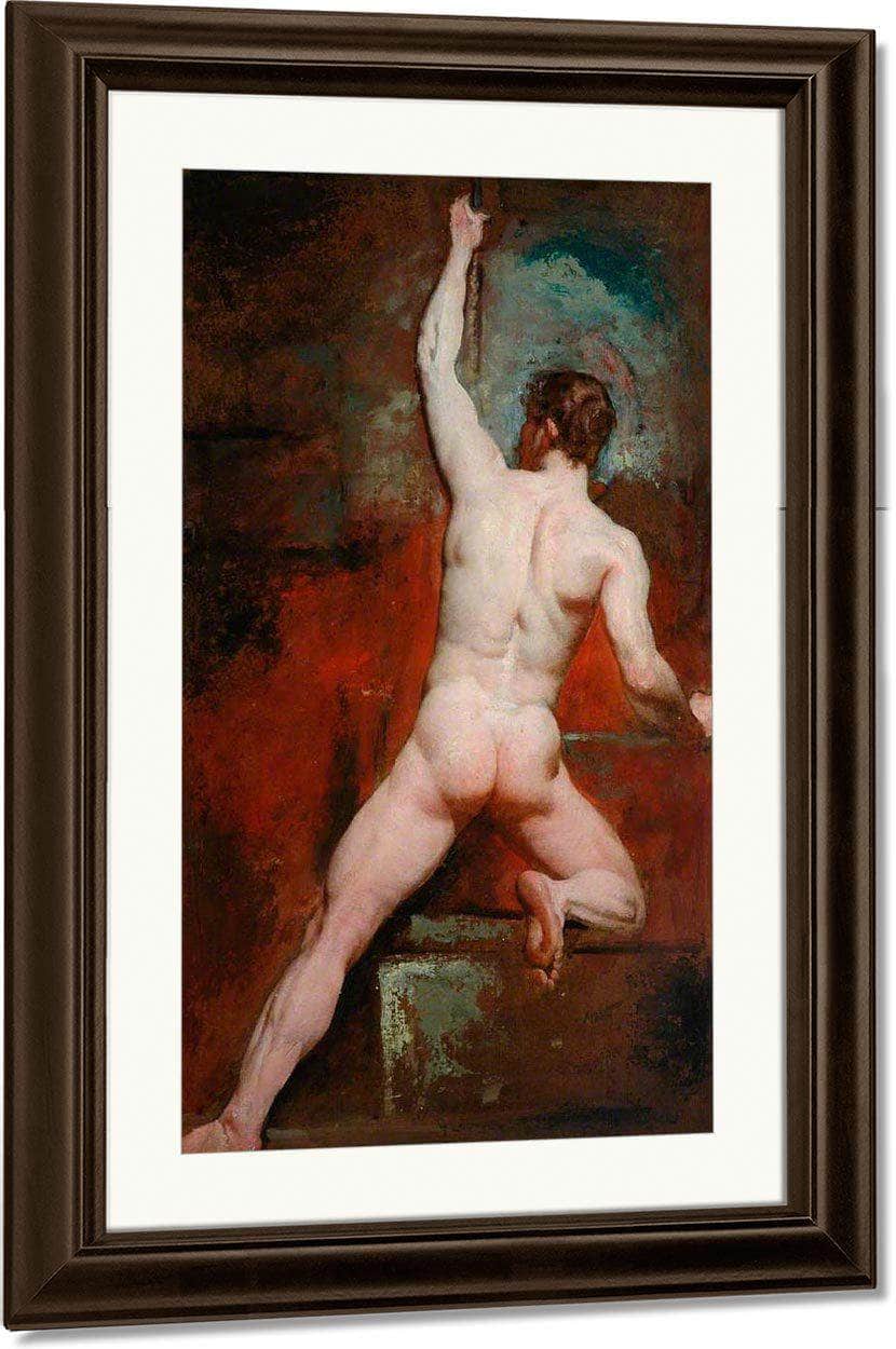Study Of A Nude Man By William Etty Fine Art Print