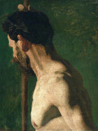 Study Of A Nude Man (The Strong Man) By  Thomas Eakins Fine Art Print