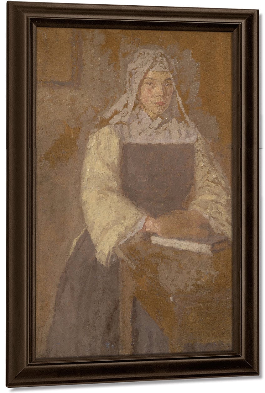 Study Of A Nun 1915 By Gwendolen Mary John Fine Art Print