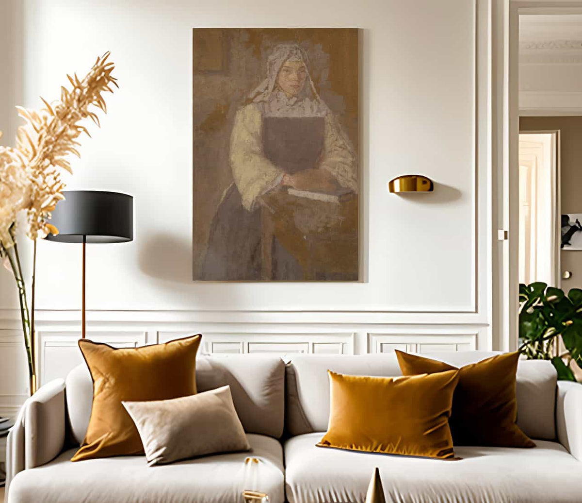 Study Of A Nun 1915 By Gwendolen Mary John Fine Art Print