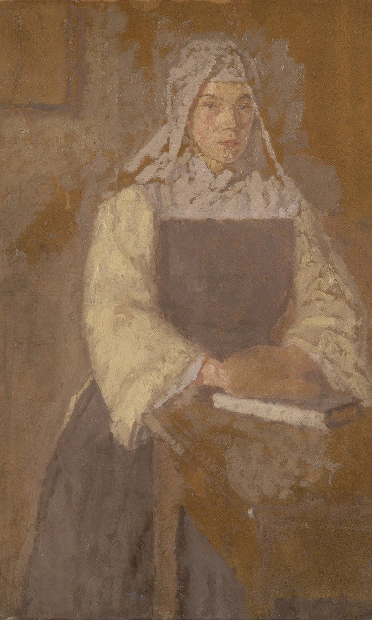 Study Of A Nun 1915 By Gwendolen Mary John Fine Art Print