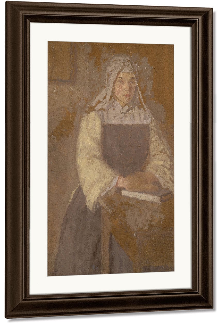 Study Of A Nun 1915 By Gwendolen Mary John Fine Art Print