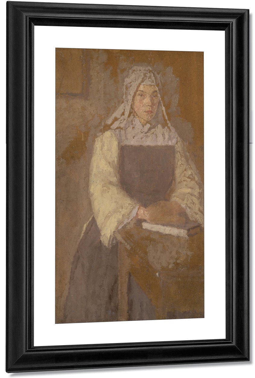 Study Of A Nun 1915 By Gwendolen Mary John Fine Art Print