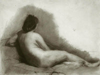 Study Of A Reclining Nude Woman By  Thomas Eakins Fine Art Print