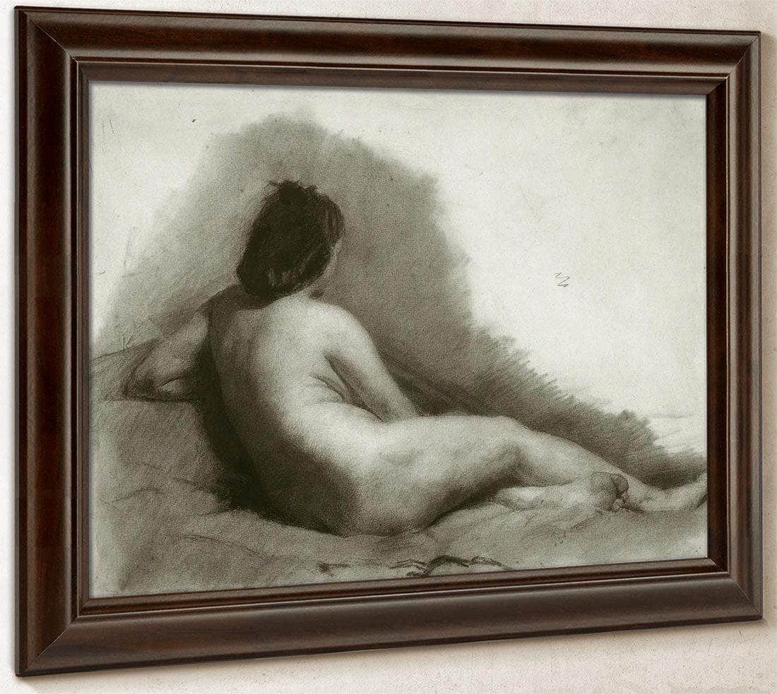 Study Of A Reclining Nude Woman By  Thomas Eakins Fine Art Print