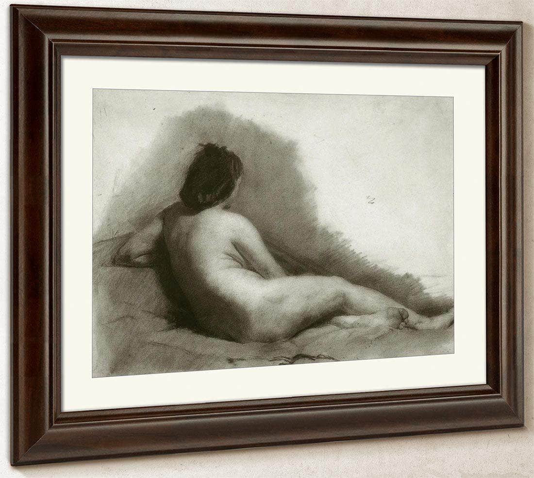 Study Of A Reclining Nude Woman By  Thomas Eakins Fine Art Print