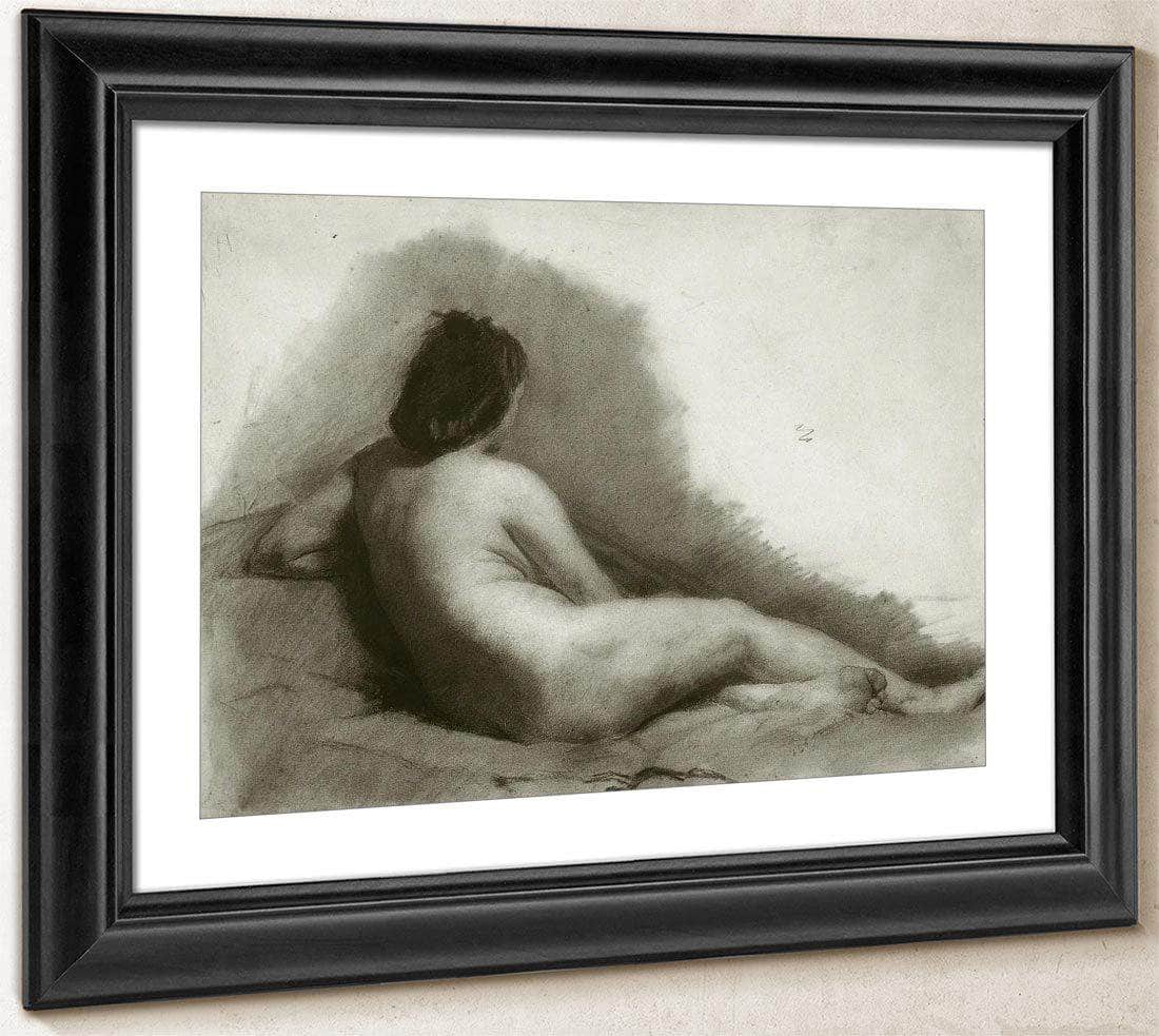 Study Of A Reclining Nude Woman By  Thomas Eakins Fine Art Print