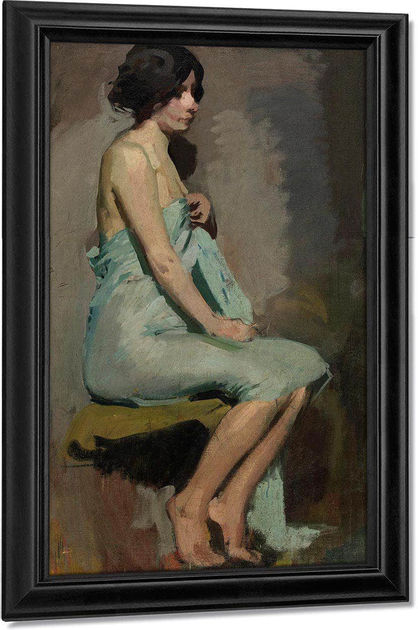 Study Of A Seated Woman By Alice Pike Barney Fine Art Print