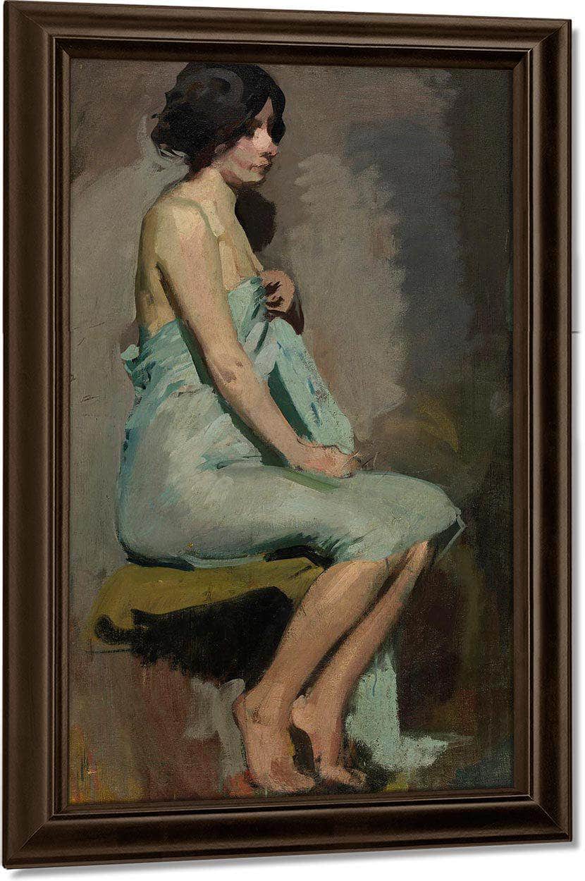 Study Of A Seated Woman By Alice Pike Barney Fine Art Print