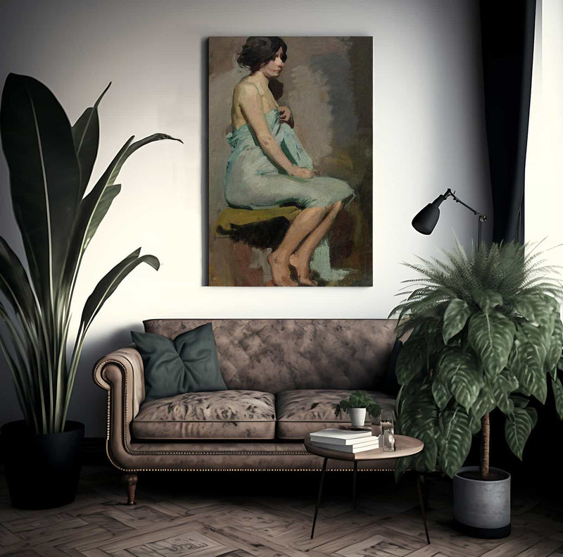 Study Of A Seated Woman By Alice Pike Barney Fine Art Print