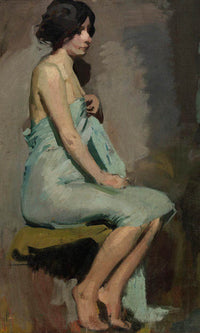 Study Of A Seated Woman By Alice Pike Barney Fine Art Print