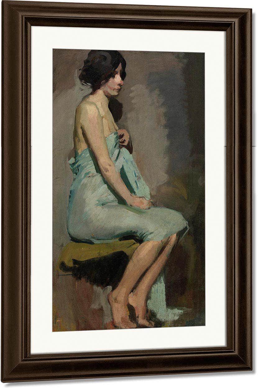 Study Of A Seated Woman By Alice Pike Barney Fine Art Print