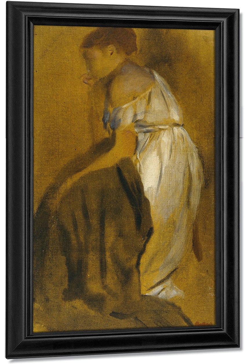 Study Of A Seated Woman By Edgar Degas Fine Art Print