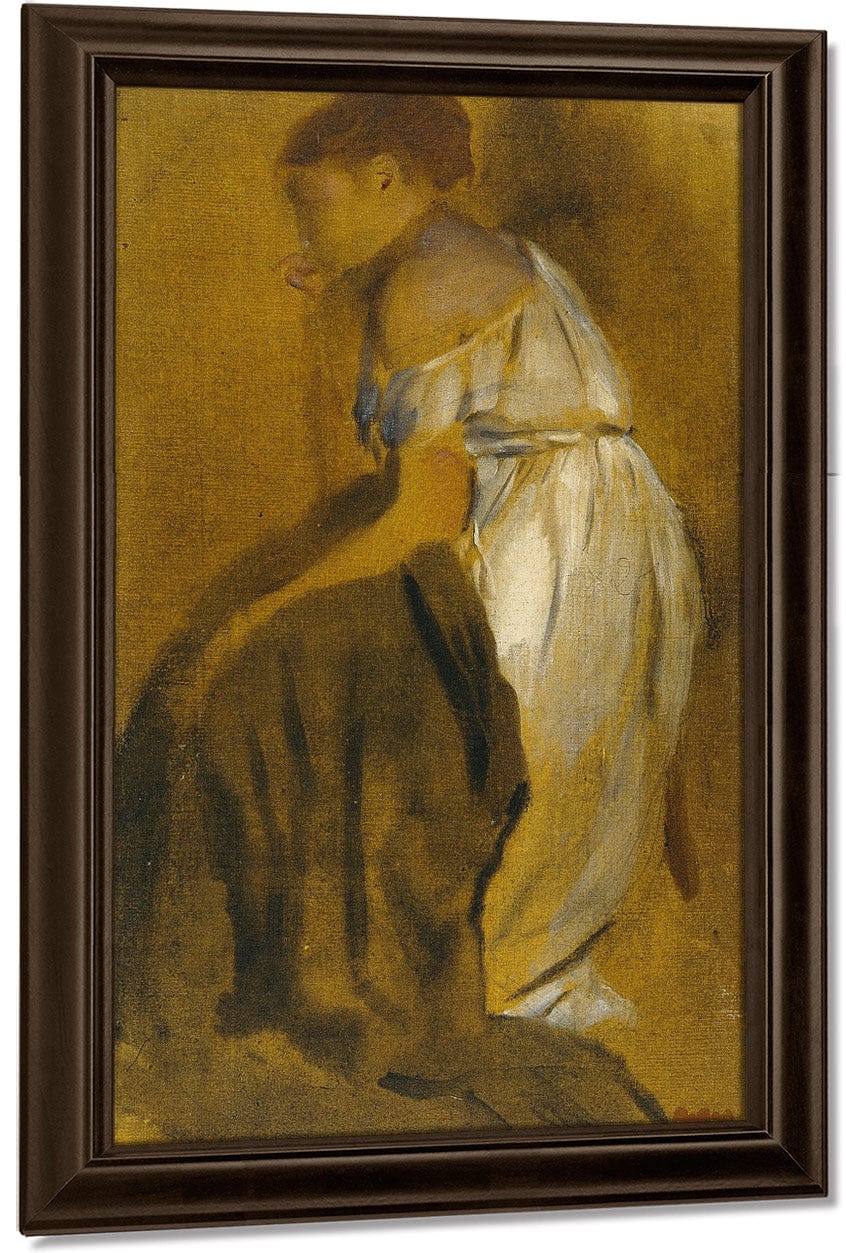 Study Of A Seated Woman By Edgar Degas Fine Art Print